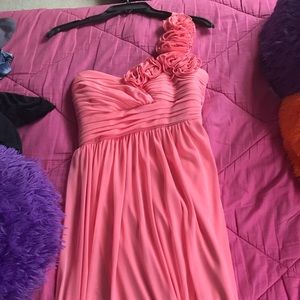 Coral Pink Formal Dress